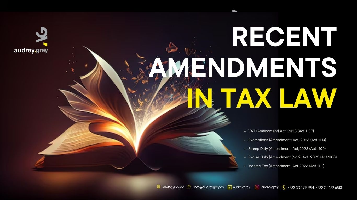 Recent Amendments in Tax Law