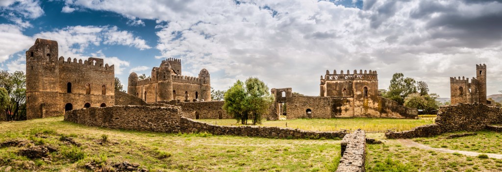 Panorama view at the Fasilides castle